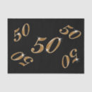 Search for 50th birthday tissue paper Black