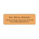 Search for orange return address labels Simple