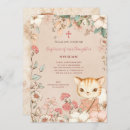 Search for cute christening invitations Botanical