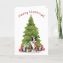 Search for border collie christmas cards Watercolor