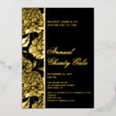 Search for black and gold gala invitations Business