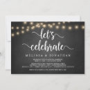 Search for wood wedding invitations String lights