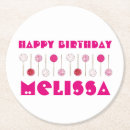 Search for birthday cake coasters Pink