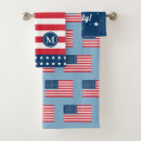 Search for red white and blue bath towels Patriotic