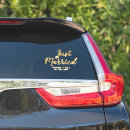 Search for honeymoon wedding stickers Just married