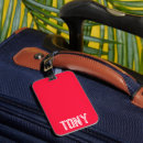Search for red luggage tags Bold