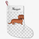 Search for red hair christmas stockings Dachshund