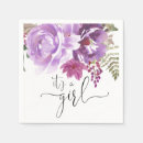 Search for purple floral napkins Girl baby shower