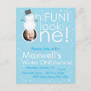 Search for winter onederland snowman invitations 1st