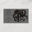 Search for octopus business cards Nautical