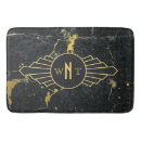 Search for art deco bath mats Black gold