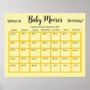 Search for baby shower calendar posters Gender neutral