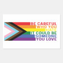 Search for equal rights rectangle stickers Rainbow flag