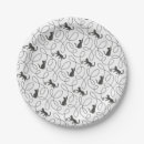 Search for cat paper plates Black and white