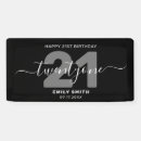 Search for 21st birthday signs Modern
