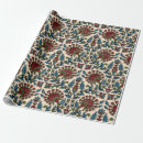 Search for block print wrapping paper Vintage