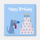 Search for cartoon birthday magnets Dog