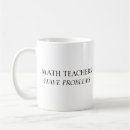 Search for math teachers mugs Humour