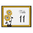 Search for sunflower numbers table cards Sunflowers