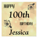 Search for 100th birthday posters Gold
