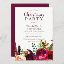 Search for floral christmas invitations Red