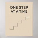 Search for one step at a time posters Inspirational quote