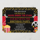 Search for movie star party invitations Gold