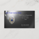 Search for law enforcement business cards Thin blue line