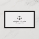 Search for justice business cards Attorney