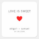 Search for modern love is sweet stickers Black and white