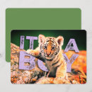 Search for tiger baby boy shower invitations Green