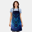Search for blue wolf aprons Geometric
