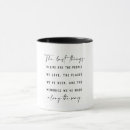 Search for the best things in life mugs Typography