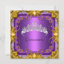 Search for purple gold white invitations 15th