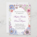 Search for purple flowers engagement party invitations Garden