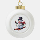 Search for snow ski christmas tree decorations White