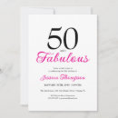 Search for fifty and fabulous birthday invitations For her