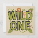 Search for wild one birthday cards Jungle
