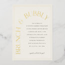 Search for gold foil bridal shower invitations Brunch and bubbly