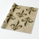 Search for gold fleur de lis wrapping paper Golden