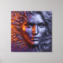 Search for abstract woman face canvas prints Portrait