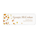 Search for fall return address labels Bridal shower