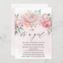 Search for blush pink baby girl shower invitations Botanical