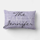 Search for vintage lavender cushions Family monogram