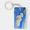 Search for orchids rectangular key rings Watercolor