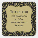 Search for black and gold 30th birthday stickers Thirty