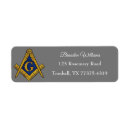 Search for compass return address labels Freemason