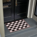 Search for black and white checkered doormats Geometric