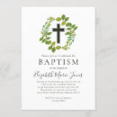 Search for wreath christening invitations Gender neutral