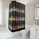 Search for guitar shower curtains Rock and roll